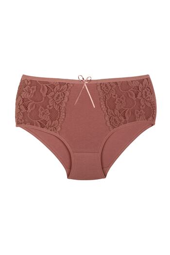 Zena 3-Piece Cotton Lace Sides Plus Size Women's Panties
