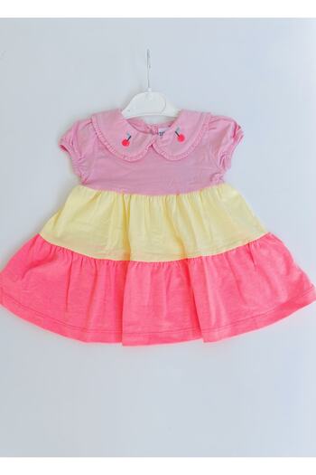 Alingo Baby Collar Girl Combed Cotton Dress
