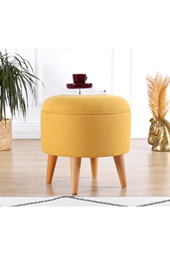 Lorencehome Micup Puf - Sarı