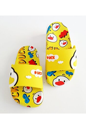 Pandalina Children's Slippers, Non-Slip Sole Children's Slippers, Duck Figure Slippers Sea Pool Slippers