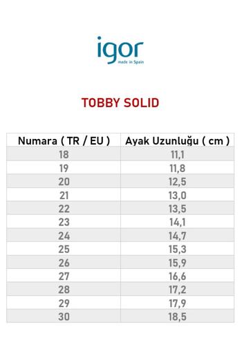 IGOR Tobby Solid Çocuk Sandalet Okyanus