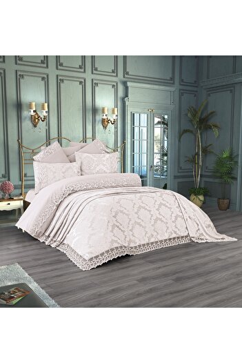 Çeyiz Bahçesi Ivy 9 Piece Dowry Bridal Set Cream