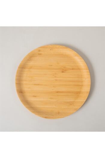 Çavdar Group Bamboo Luxury Round 30cm Cake-Presentation Serving Plate