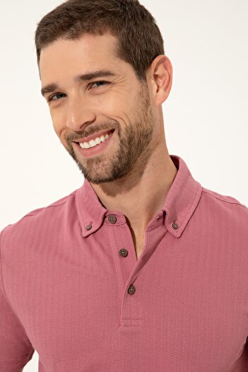 Pierre Cardin Ανδρικό μπλουζάκι Dusty Rose G021Sz011.000.1370018
