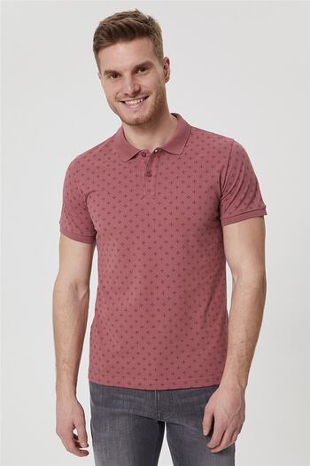 Lee Cooper Ανδρικό μπλουζάκι Polo Neck - Indigo