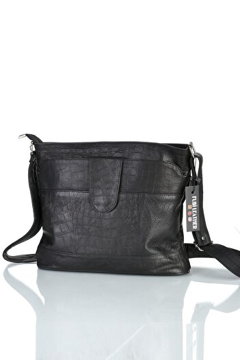 fubileather Geantă Messenger Crossbody din piele naturală
