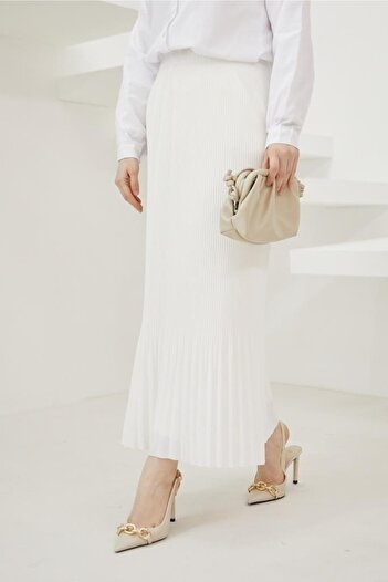 benguen 205 - Pi?li?seli? Hijab Skirt White