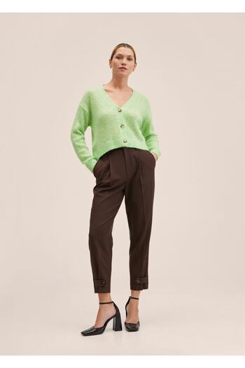 MANGO Woman V-Neck Knitwear Cardigan