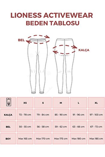 Lioness Activewear Haki Yüksek Bel Arka Cepli Toparlayıcı Kadın Spor Taytı