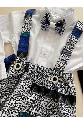 tubibebe Shirt Excluded.bohemian Salopet Suit (SALOPET BOW TIE AND SOCKS - SHIRT EXCLUDED.)