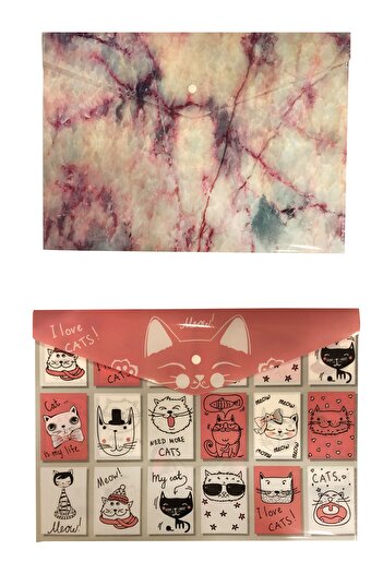 FLY COLOR Patterned Snap File 2 Pieces