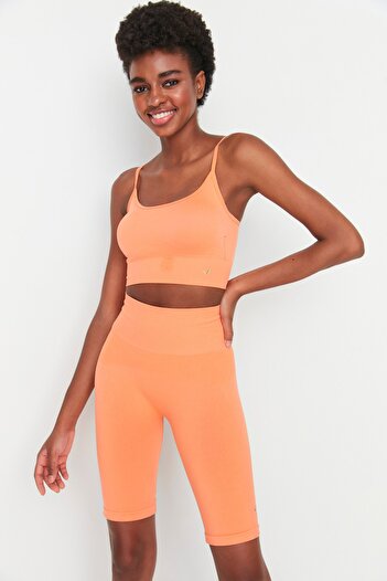 Jerf Vella - Orange High Waist Recovery Biker Tights
