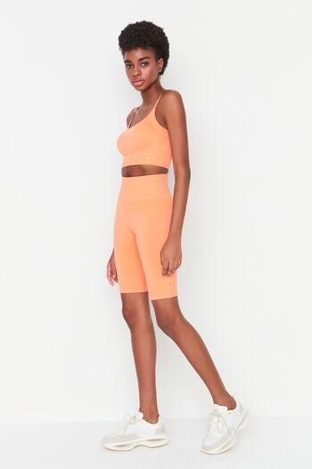 Jerf Vella - Orange High Waist Recovery Biker Tights