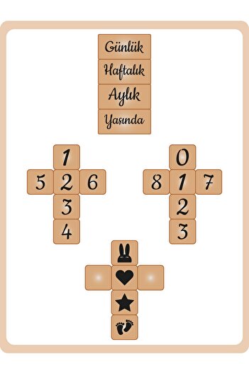 BİANNE ATÖLYESİ Baby Memory Cube Set for Photo Shoot and Decoration Turkish