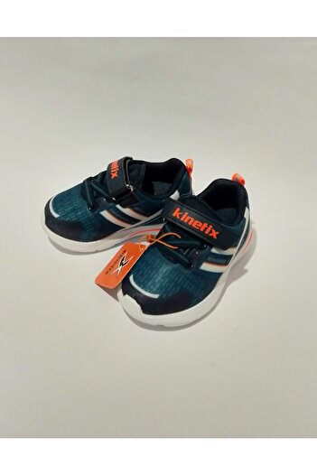 Kinetix Petrol Laci Beyaz Hafif Ortapetik Taban Bebe Spor
