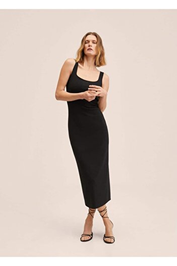 MANGO Woman V-Neck Dress