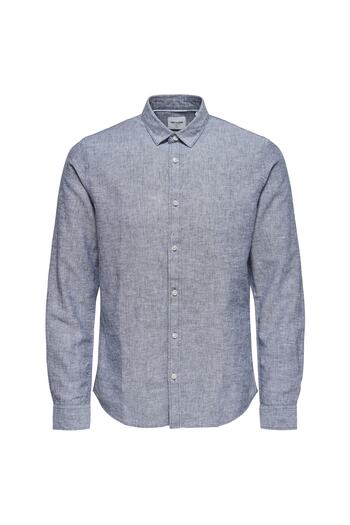 Only & Sons Унісекс темно-синя сорочка
