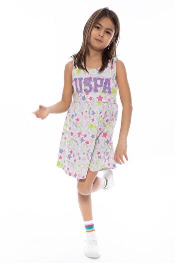 U.S. Polo Assn. Base Polo Assn Melange Snow Girl's Nightgown