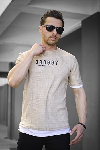 Oksit Men's Lycra T-shirt with Groggy Sleeves and Skirt