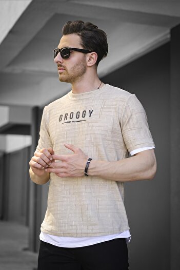 Oksit Men's Lycra T-shirt with Groggy Sleeves and Skirt