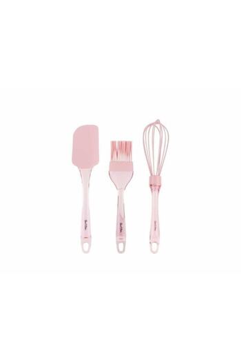 Tantitoni Light Pink Colored Silicone Triple Preparation Set