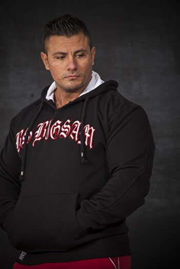 Big Sam Black Winter Hooded Sweatshirt 4681