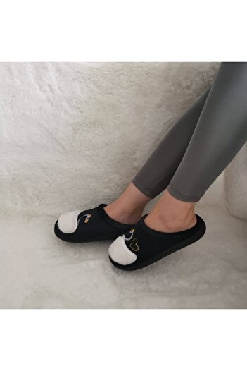GEZER Orthopedic Closed Front Winter Black Women's Slippers
