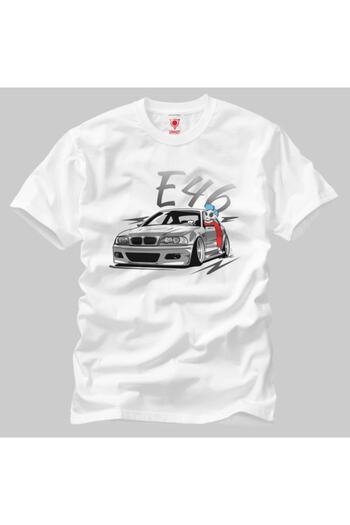 Crazy Ανδρικό T-Shirt Bmw E46 Lowstyle Skulldriver