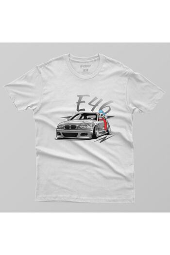 Crazy Ανδρικό T-Shirt Bmw E46 Lowstyle Skulldriver