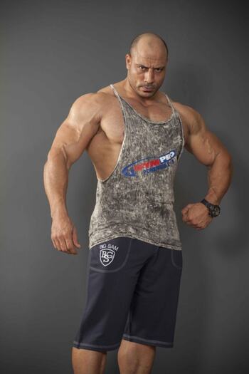 Big Sam Acid Washed Training Tank Top 2245
