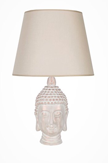 Qdec Antique White Beige Large Buddha - Modern Design Lampshade