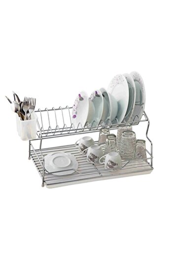 Arsimo Iki Katlı Metal Tabaklık Bulaşıklık