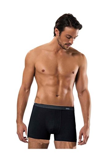Dagi Men's 2-Piece Black Compact Plain Boxer 5210