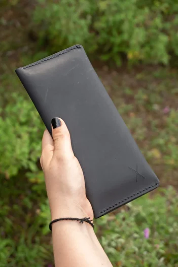 minimal X design Minimal X Long - Money And Phone Wallet - Dusty Black