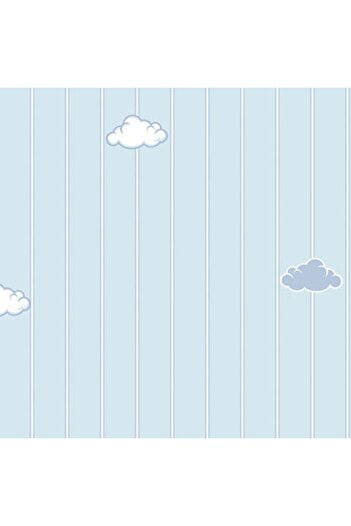 Adawall ADAKIDS 8916 Minimal Bulutlar ve Çizgili Desenli Duvar Kağıdı 10,6m2