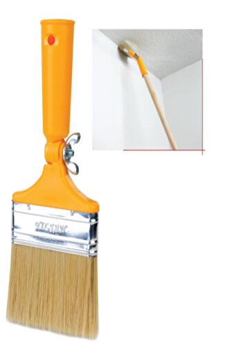 FırsatYapıMarket Robot Brush No:3 Movable Head Cutting Brush Edge Brush Pole Can Be Attached