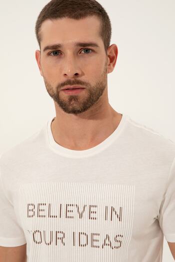 Pierre Cardin Ecru Men's T-Shirt - G021Sz011.000.1369972