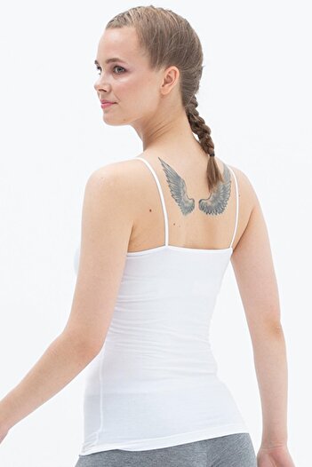 Blackspade Thin Strap White Undershirt 1627