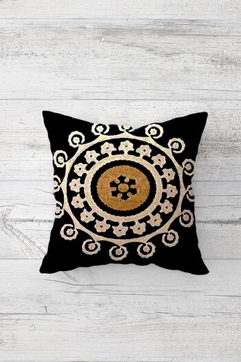 on the clouds Black Backdrop Ethnic Pattern One Side Printed Hidden Zipper Pillowcase Throw Pillow Seat Pillow Case