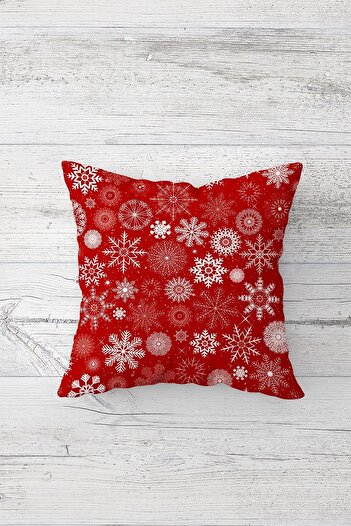 Pelangi Snowflakes Christmas Double Side Print Hidden Zippered Pillowcase Throw Pillow Seat Pillow Cover