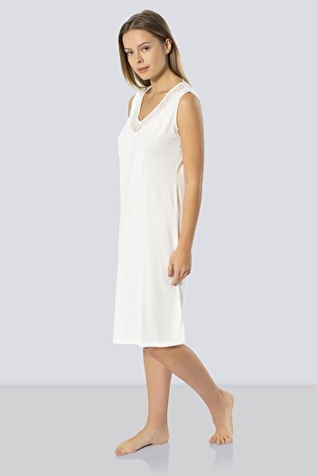 TÜREN Lace V-Neck Sleeveless Women's Nightgown