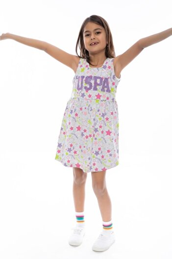 U.S. Polo Assn. Base Polo Assn Melange Snow Girl's Nightgown