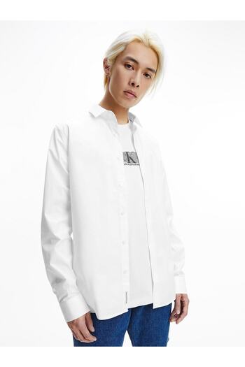 Calvin Klein Ck Chest Logo Slım Stretch Shirt