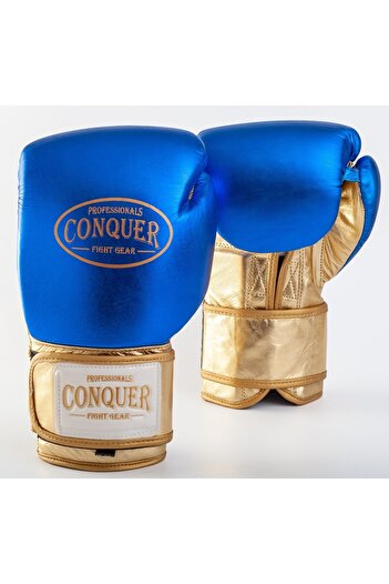 Conquer Ultra High Performance Shiny Leather Boxing Gloves