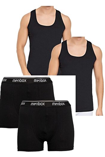 Marjinal Tekstil Economy Pack of 4 - 100% βαμβακερό κλασικό εσώρουχο και μπόξερ 2 τμχ