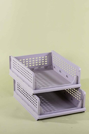 QUTU Foldable-shelf Double Decorative Foldable Shelf Set