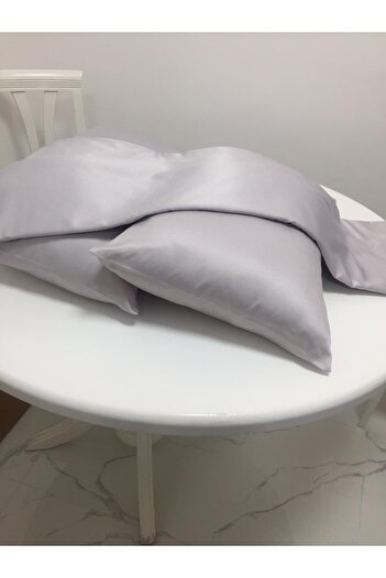 Finezza Flora Cotton Satin Light Gray Sheet & Pillow Set 3 Pieces - 667