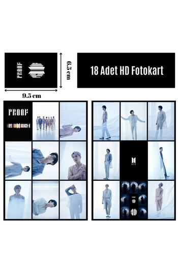 Kpop Dünyasi Kopya - Bts '' Proof '' Fotokart Seti 2