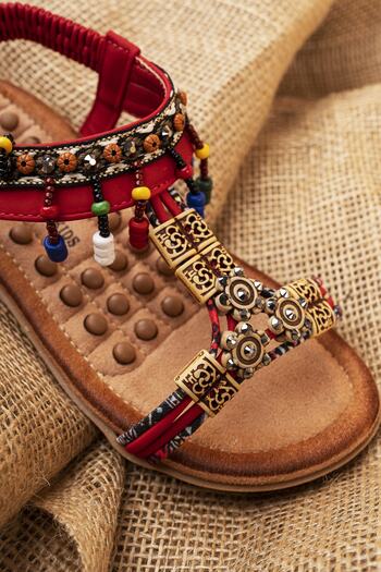 Khayt Princess Anatomik Ortopedik Taban Fashion Taşlı Çocuk Sandalet