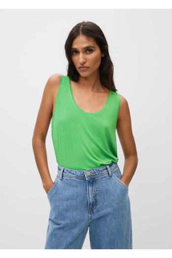MANGO Woman Strappy Draped Top